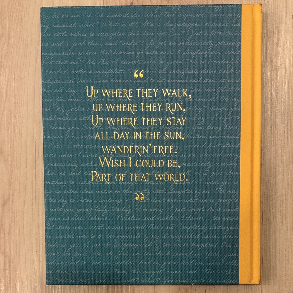 Disney’s The Little Mermaid Full Film Script Hardcover Book *Rare* - Picture 2 of 7